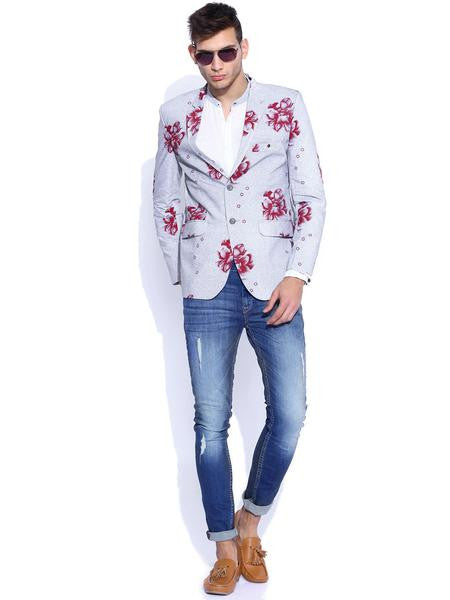 BLACKBERRYS NAVY SINGLE-BREASTED SLIM FIT BLAZER PRO