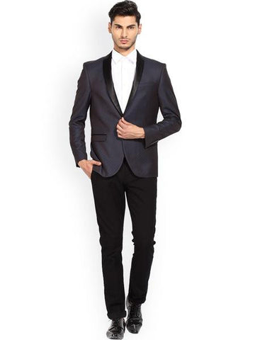 BLACKBERRYS NAVY SINGLE-BREASTED SLIM FIT BLAZER PRO
