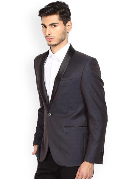 BLACKBERRYS NAVY SINGLE-BREASTED SLIM FIT BLAZER PRO