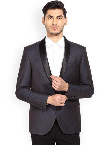 BLACKBERRYS NAVY SINGLE-BREASTED SLIM FIT BLAZER PRO
