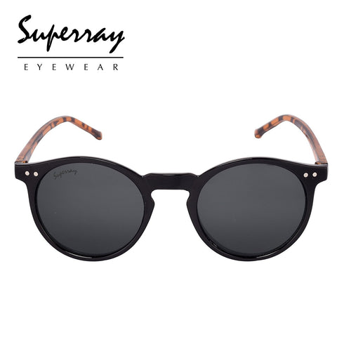 Superray PT942-BK-LPRD Multi-colour Round Sunglasses for Men & Women Pro