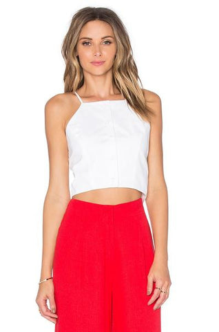 BUTTON FRONT CROP TOP PRO
